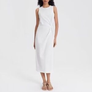 A New Day Side-Knot Midi Sundress, White, XS